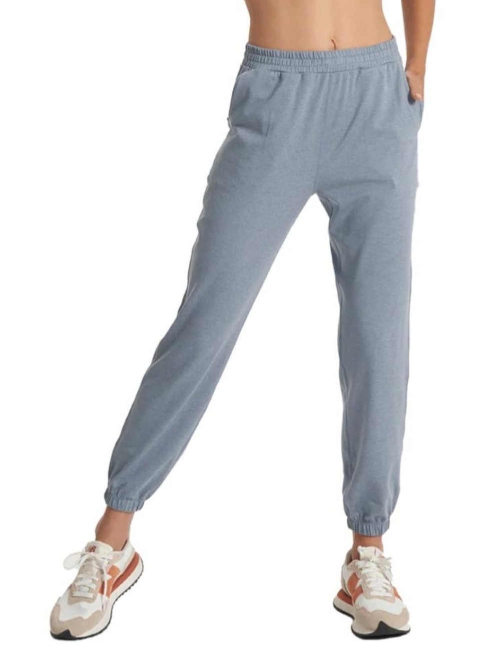 Vuori Boyfriend Sweatpant Jogger Womens XL Heather Blue DreamKnit Stretch Comfy